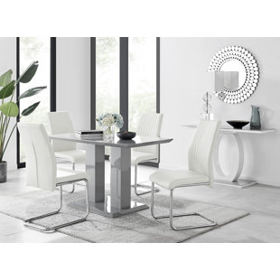 Caba Dining Set with 4 Chairs