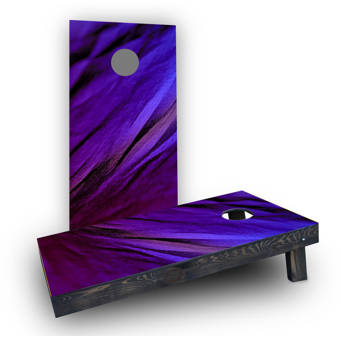 Custom Cornhole Boards Shades Of Purple Fabric Background Cornhole