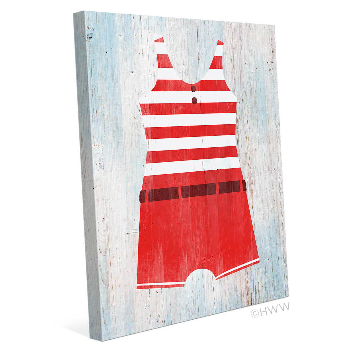 red beach outfit