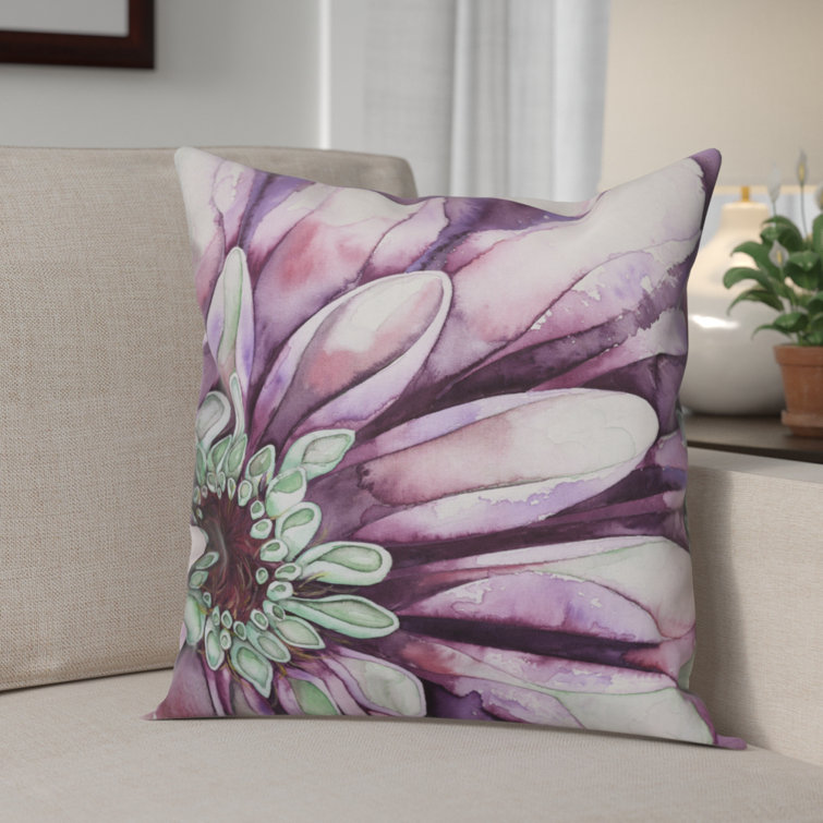 daisy throw pillow