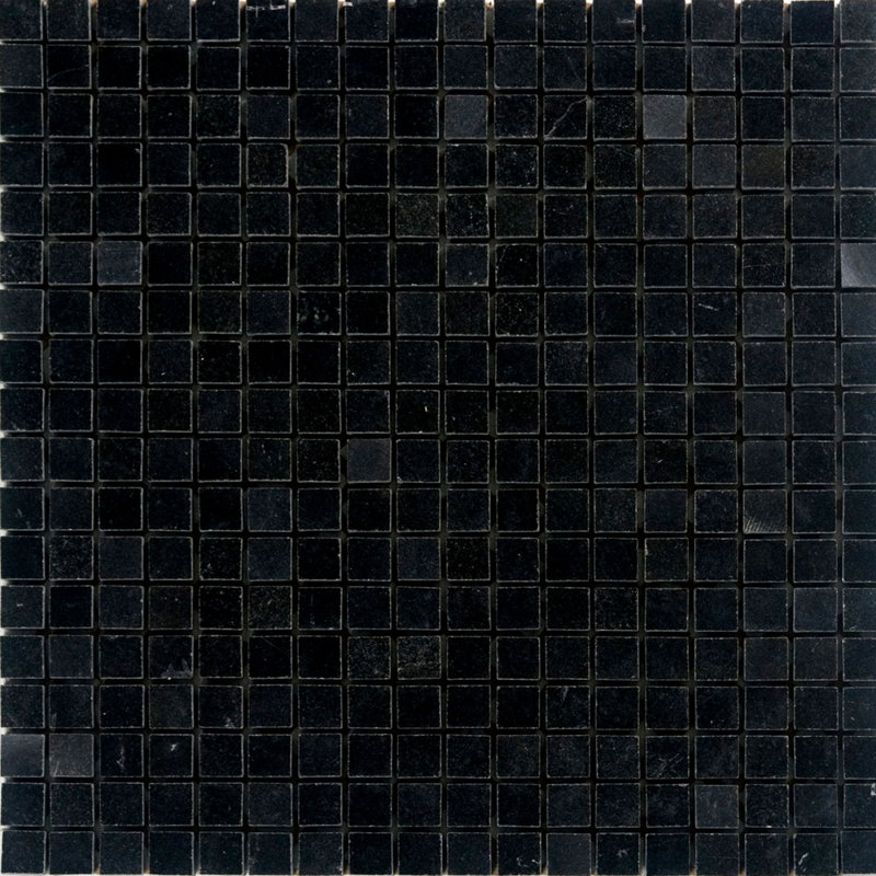 Epoch 0 63 X Granite Mosaic Tile In Absolute Black Wayfair 0 63 X Granite Mosaic Tile In Absolute Black