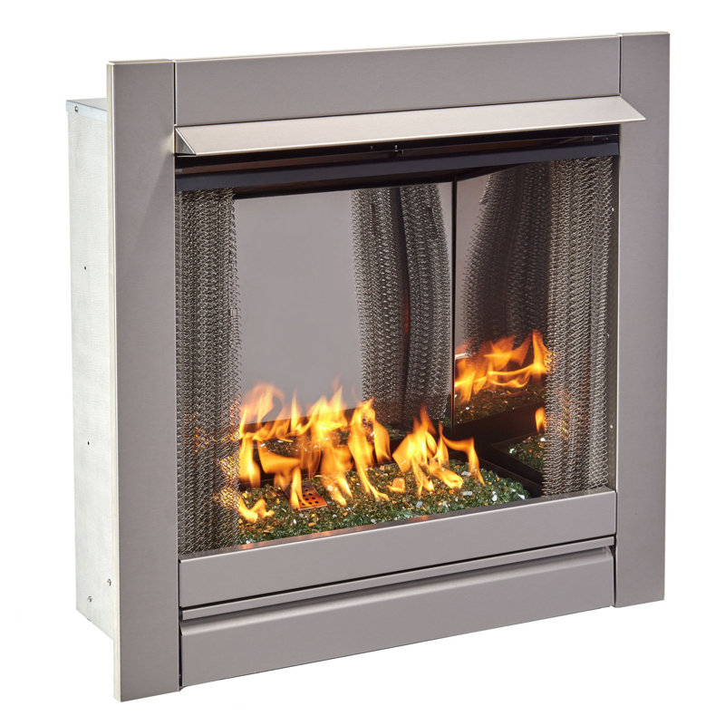 Wrought Studio Havilland Vent Free Stainless Steel Natural Gas Outdoor Fireplace Wayfair