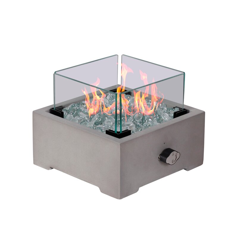 Freeport Park Phinney Concrete Propane Fire Pit Table Insert Wayfair