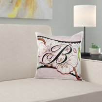 initial pillow cover