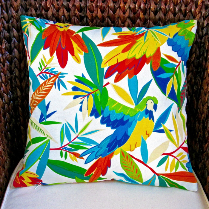 Artisan Pillows Kid S Colourful Tropical Hawaiian Birds Indoor