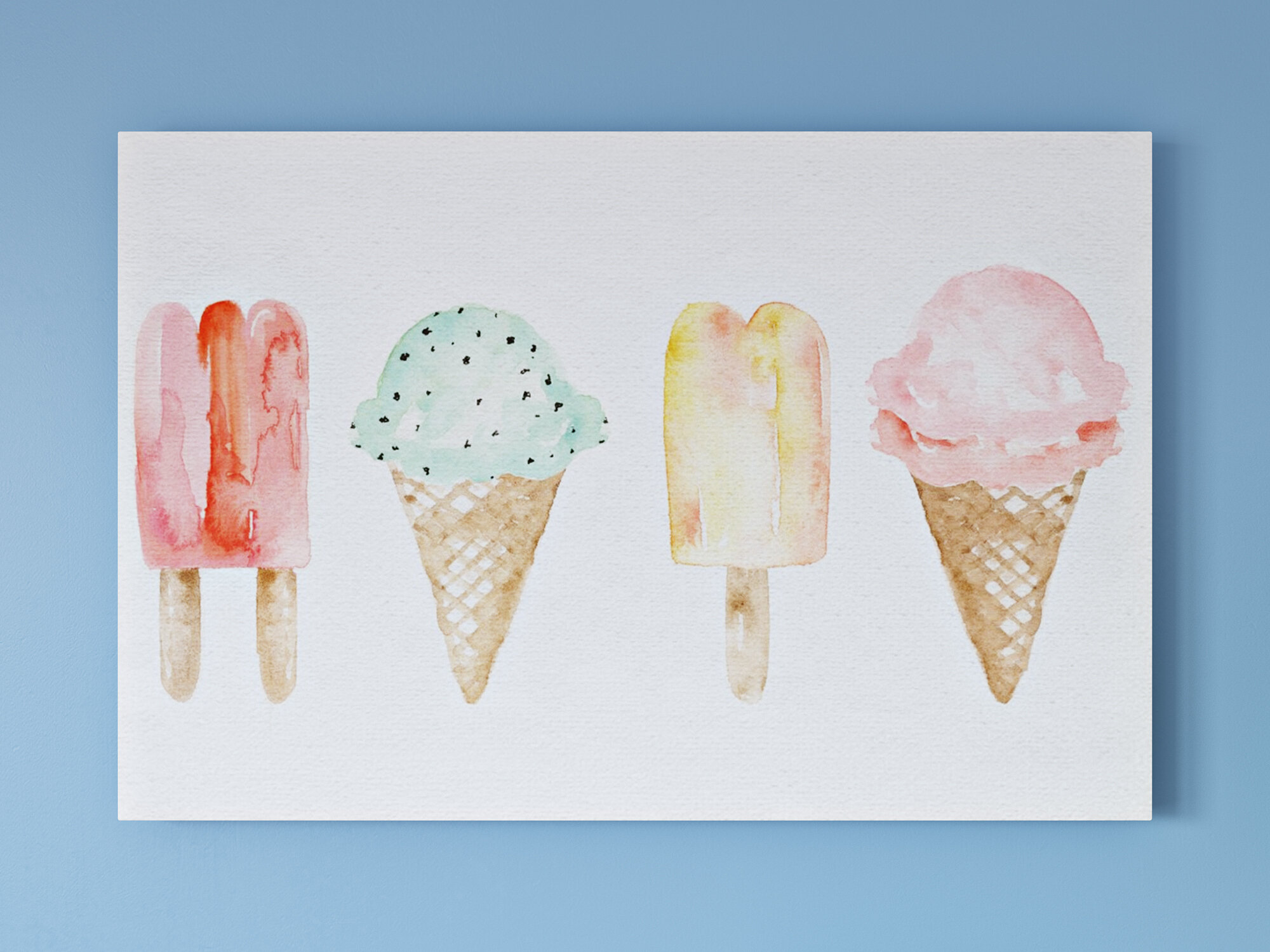 Mack Milo Amenta Ice Cream You Scream Canvas Art Reviews Wayfair Co Uk