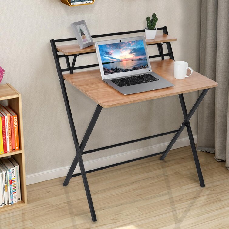 Wood Computer Desk PC Laptop Table Study Workstation Folding Home Office School`