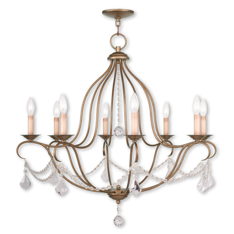 Astoria Grand Bayfront 8 Light Candle Style Empire Chandelier With Crystal Accents Accents Reviews Wayfair