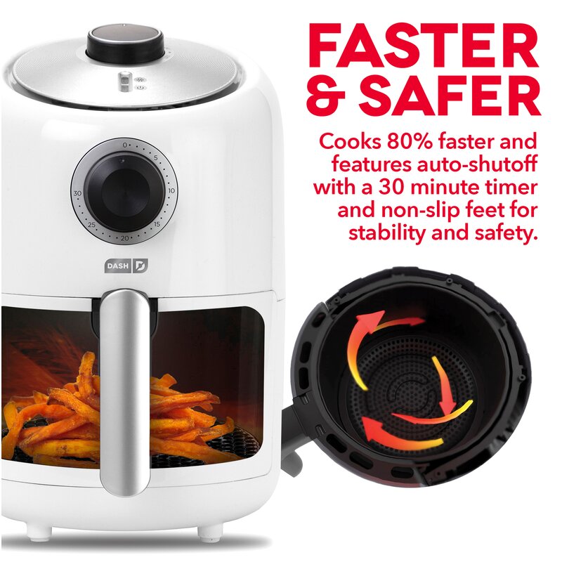 Dash Compact Air Fryer 1.7L - Gray 