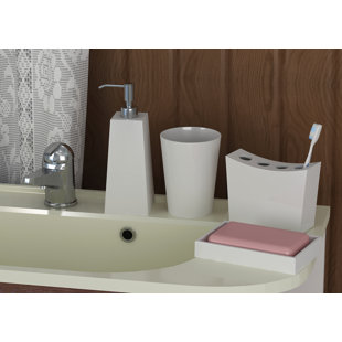 Go to store & view more images Corrigan Studio Latoya 4 Piece Bathroom Accessory Set