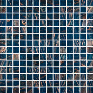 Blue Mosaic Tile You Ll Love Wayfair 0 75 X Gl Mosaic Tile In Blue Iridescent