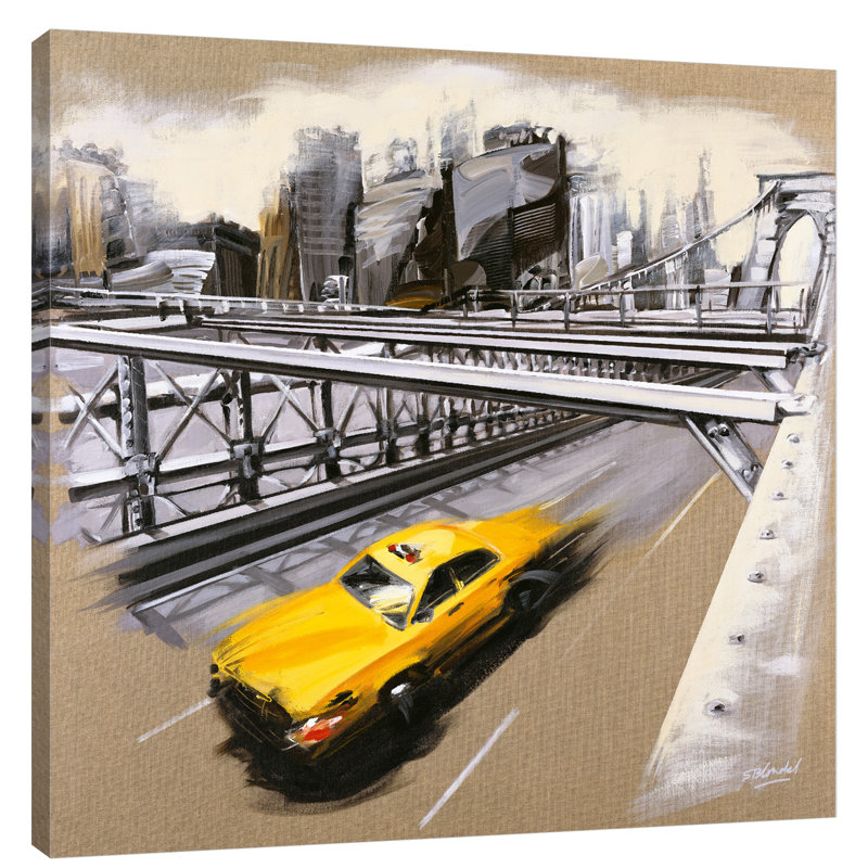 Winston Porter New York Brooklyn Bridge Acrylic Painting Print