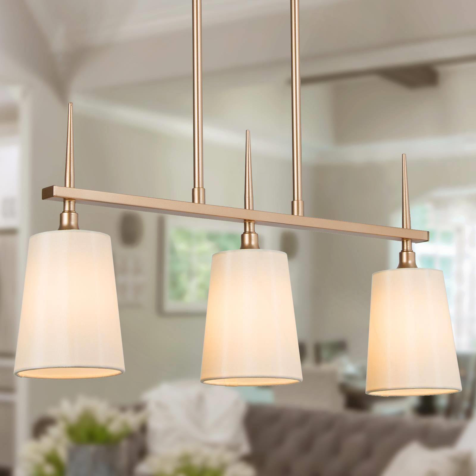 Etta Avenue™ Lidia 3 - Light Dimmable Square / Rectangle Chandelier ...