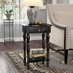 Isabella Carved End Table By Charlton Home