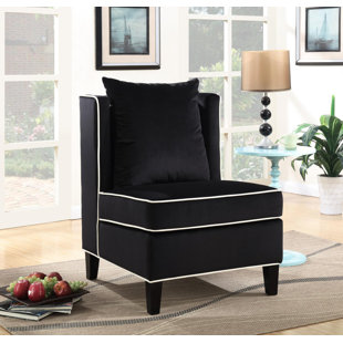 Review Landen Slipper Chair by Ivy Bronx