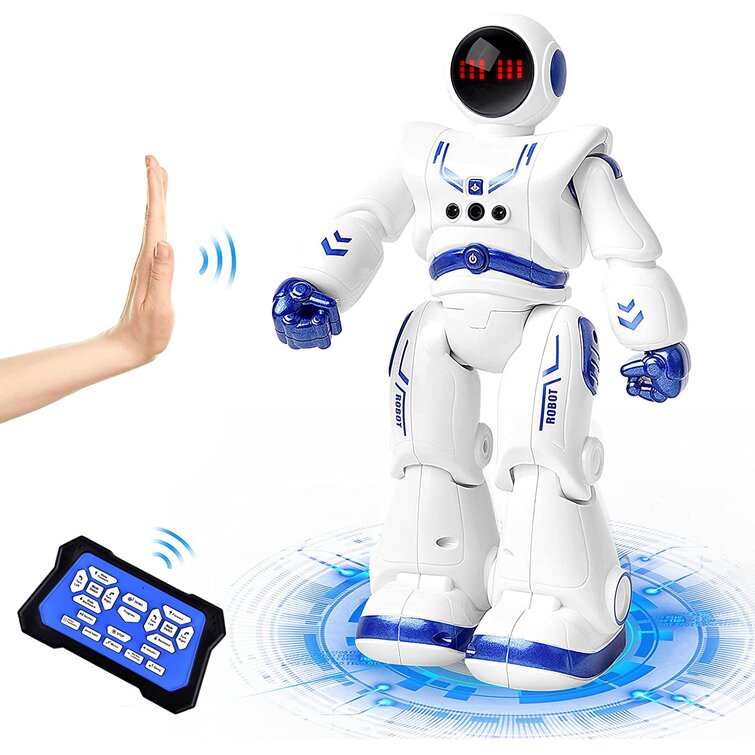 Best RC Robot Gift for Boys and Girls -Original Robots for Kids Superb Fun Toy Toy Robot Shoots Missiles Walks Talks & Dances with Flashing Lights 10 Functions Play22 Remote Control Robot Toy 