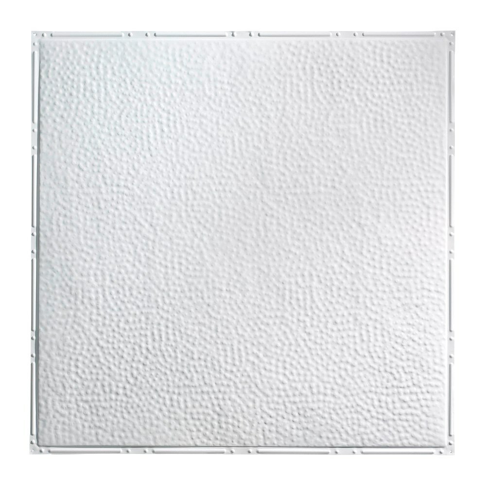 Chicago 2 Ft X 2 Ft Nail Up Ceiling Tile In Matte White