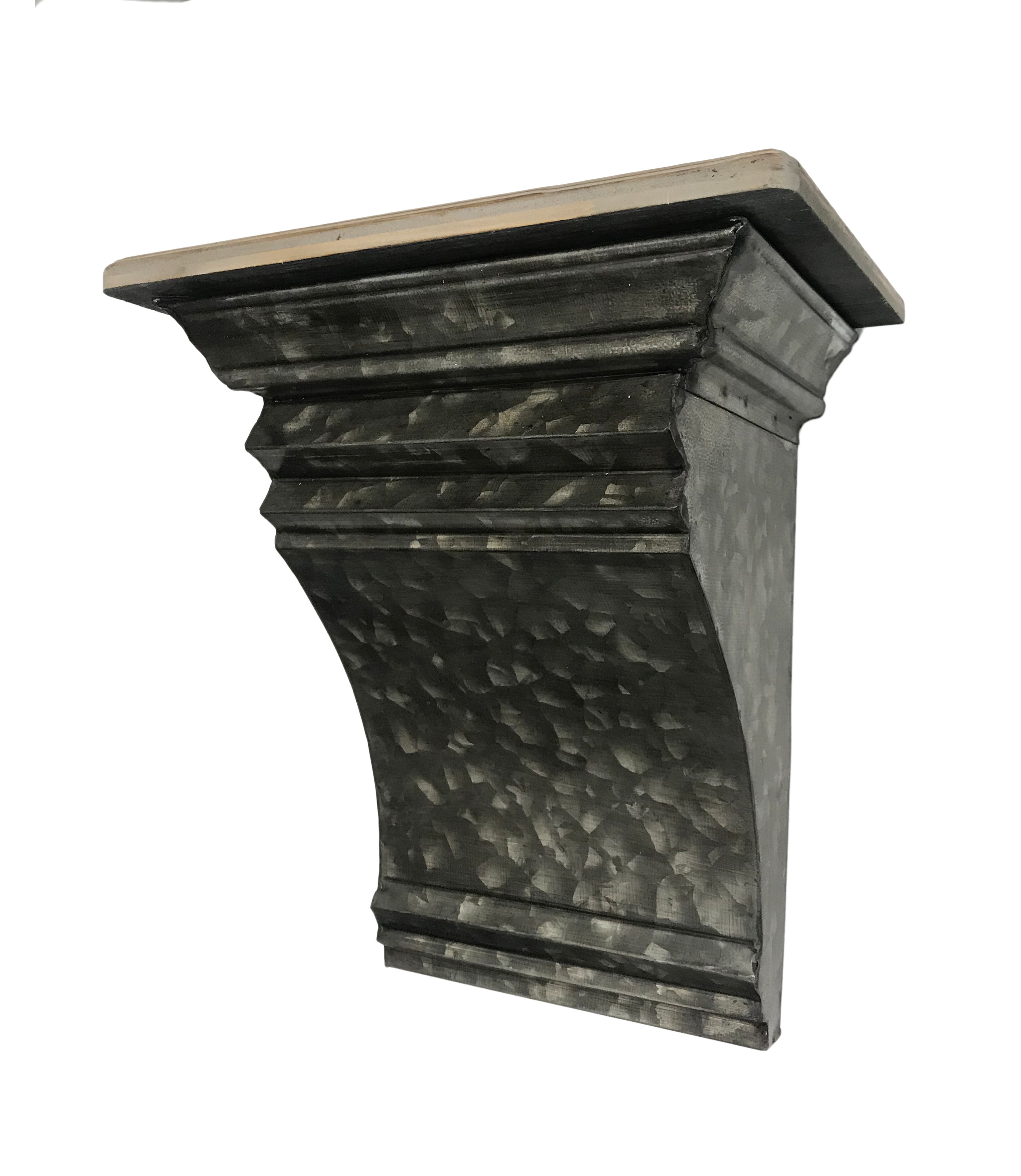 Gracie Oaks Theriault Metal Corbel Floating Shelf Wayfair