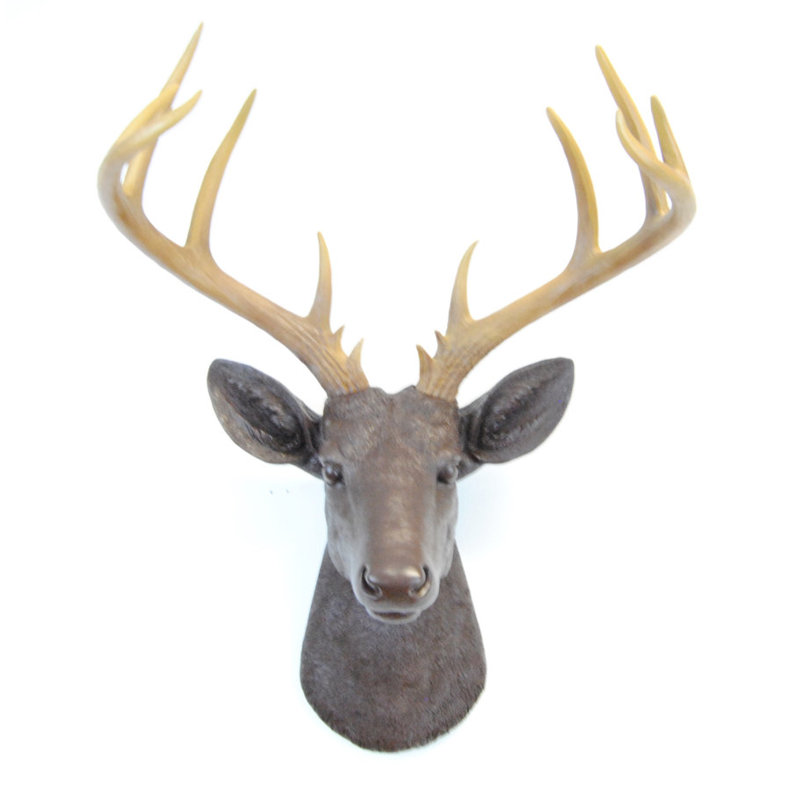 Large Deer Head Faux Taxidermy Wall Décor Reviews Allmodern Large Deer Head Faux Taxidermy Wall