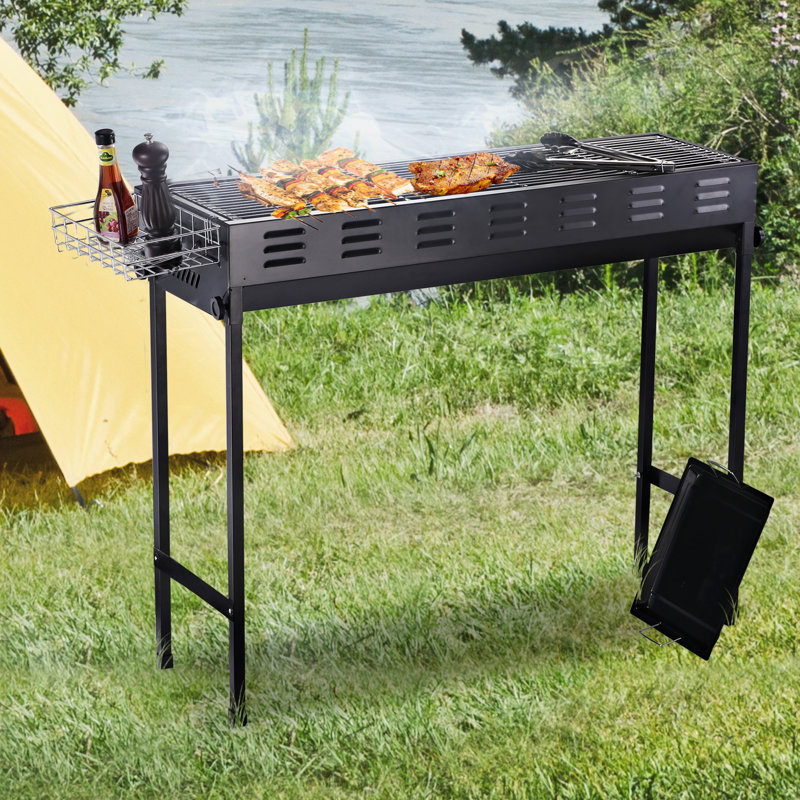 Outsunny 40.5" Outdoor BBQ Portable Charcoal Grill ...