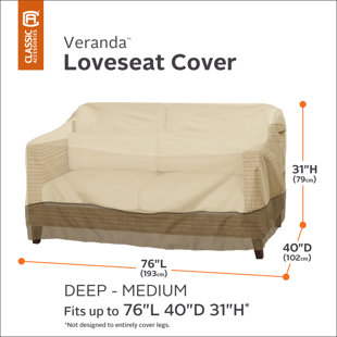 Curved Outdoor Sofa Cover Wayfair Water Resistant Patio Sofa Cover