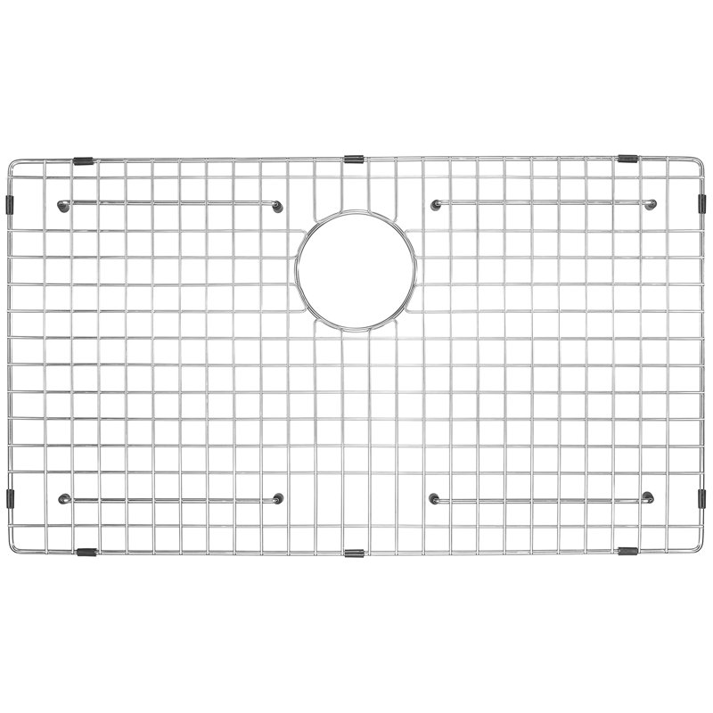 27.48-in x 15.63-in Rear Drain Heavy-Duty Stainless Steel Sink Grid
