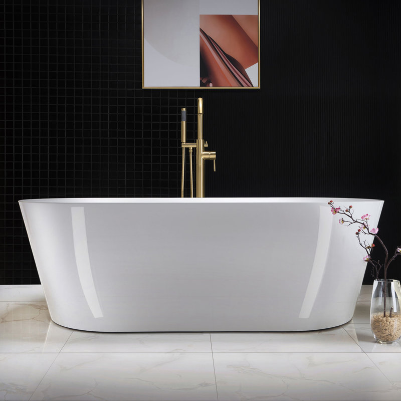 Cove 71'' x 32'' Soaking Acrylic Bathtub