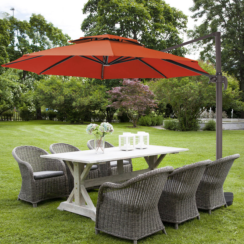 Pulk Round Cantilever Umbrella with Cover