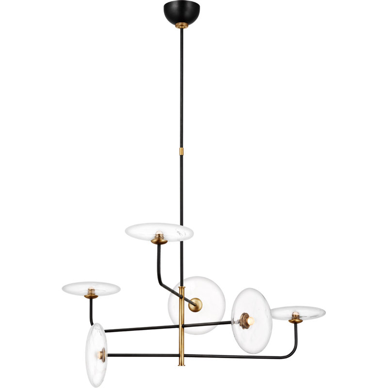 Calvino 6 - Light LED Modern Linear Chandelier