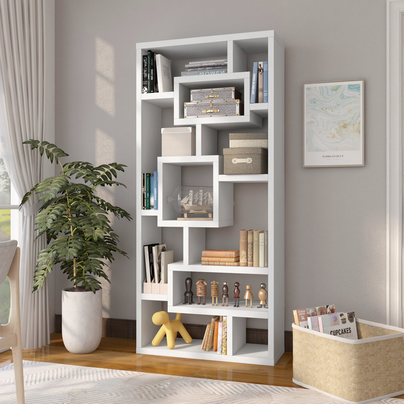 Batchelor 71''H Geometric Display Bookcase
