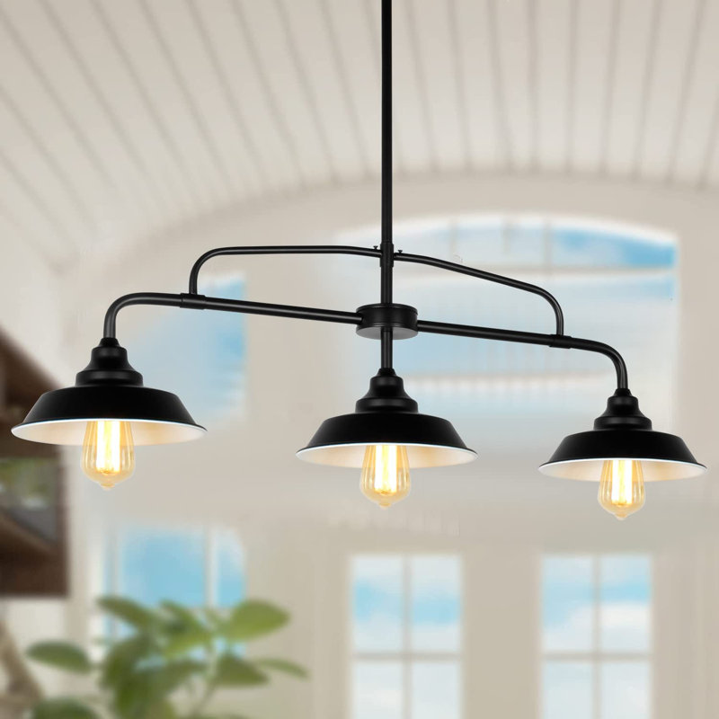 Anavi 3 - Light Black Kitchen Island Pendant