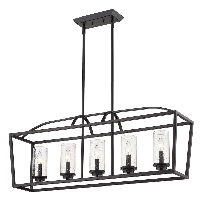 Skegness 5 - Light Matte Black Pendant