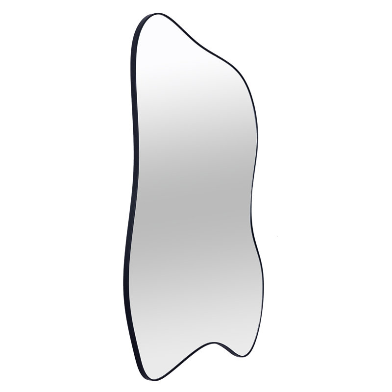Abadie Wavy Metal Wall Mirror