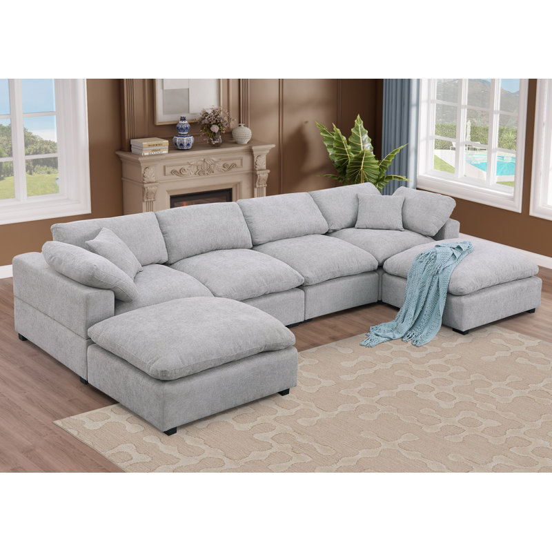 Wilroy 6-Piece Reversible U-Shaped Sectional