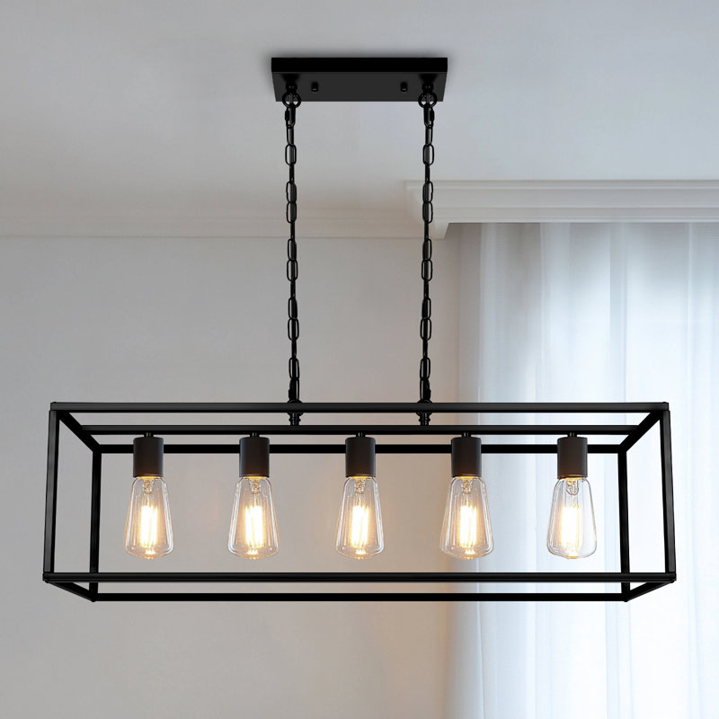 Jantina 5 - Light Dimmable Kitchen Island Square / Rectangle Chandelier