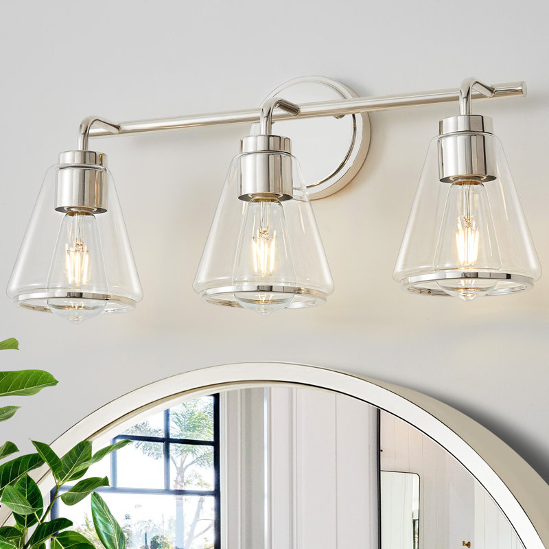 Ahir Polished Nickel Dimmable Vanity Light