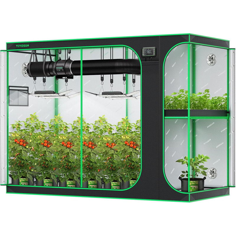 48" W x 108" D 2-in-1 Hydroponic Grow Tent