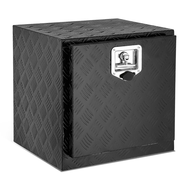 18" Aluminum Truck Pickup Trailer RV Tool Box Storage W/ T-Bar Lock+Keys