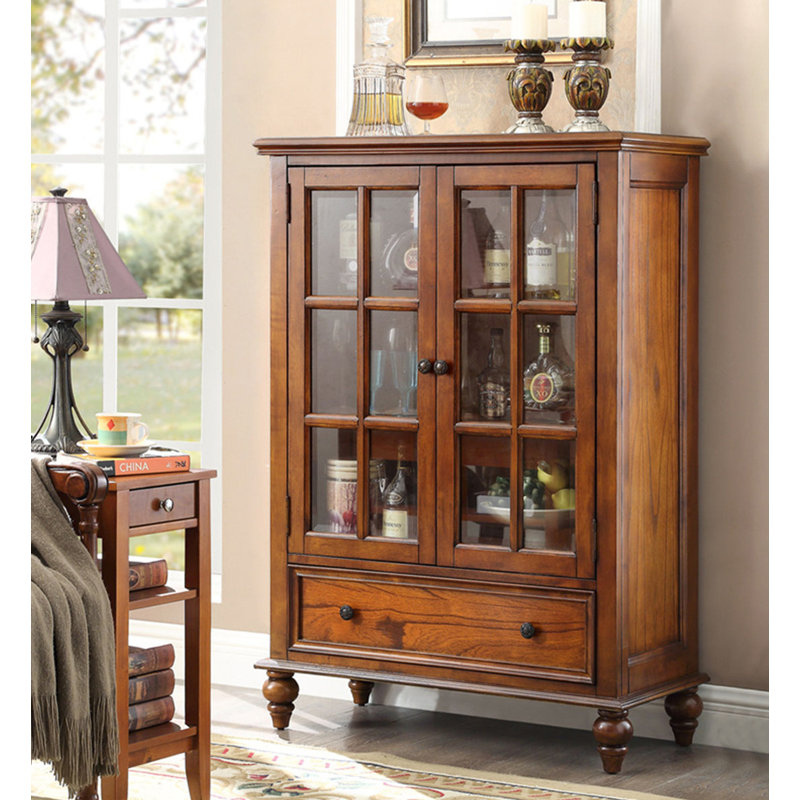 49.21" Chestnut Standard Solid Wood Accent Cabinet