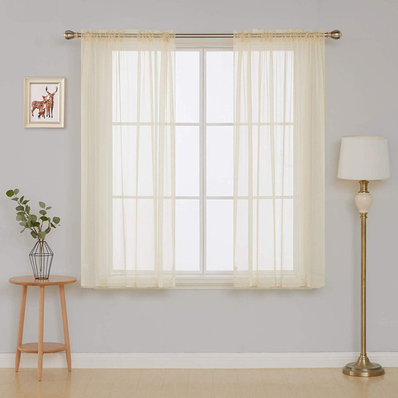 Sheer Curtain Panel Pair
