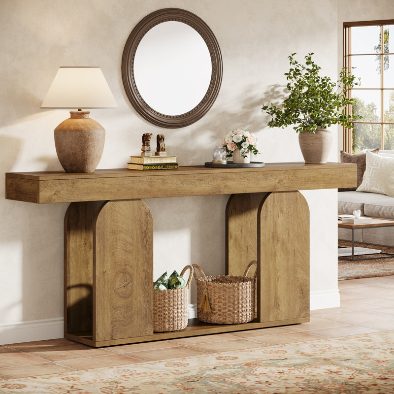 Gouldner 70.9" Long Console Table Farmhouse & Rustic Style