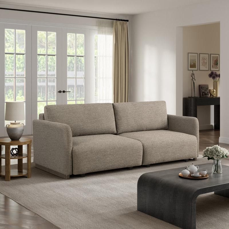 Serta Durango 86" Queen Size Convertible Sleeper Sofa, Lift and Fold Wall Hugger