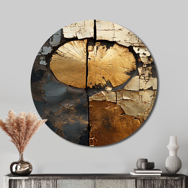 Dulin - Abstract Round Metal Wall Home Decor