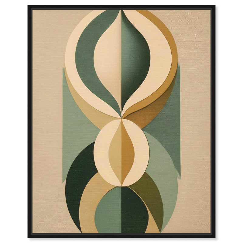 Shield of color Canvas Modern Midcentury by Art Remedy