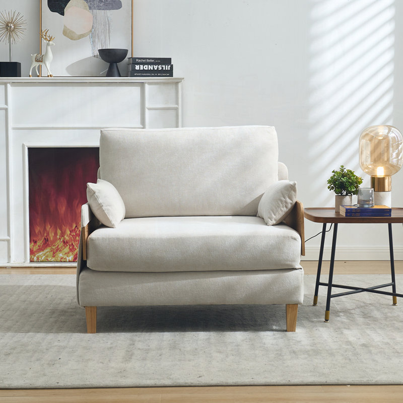 3-In-1 Convertible Sleeper Sofa Bed Foldable Recliner, Mid-Century Modern Design Space-Saving For Bedroom, Study, Guest Room