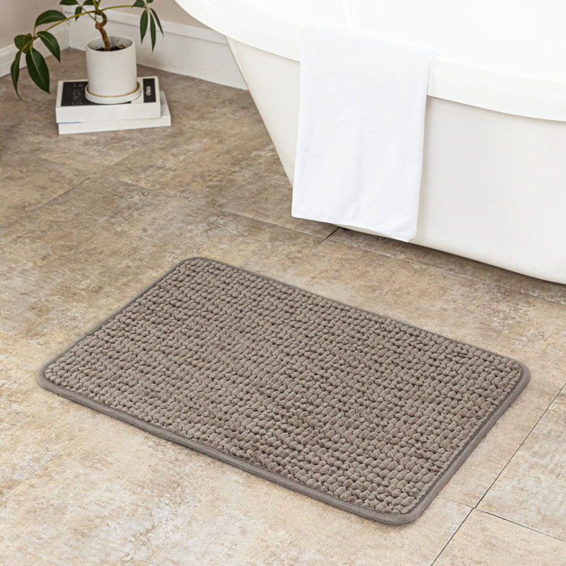 Extra Soft Absorbent Corduroy Non-Slip Bath Rug