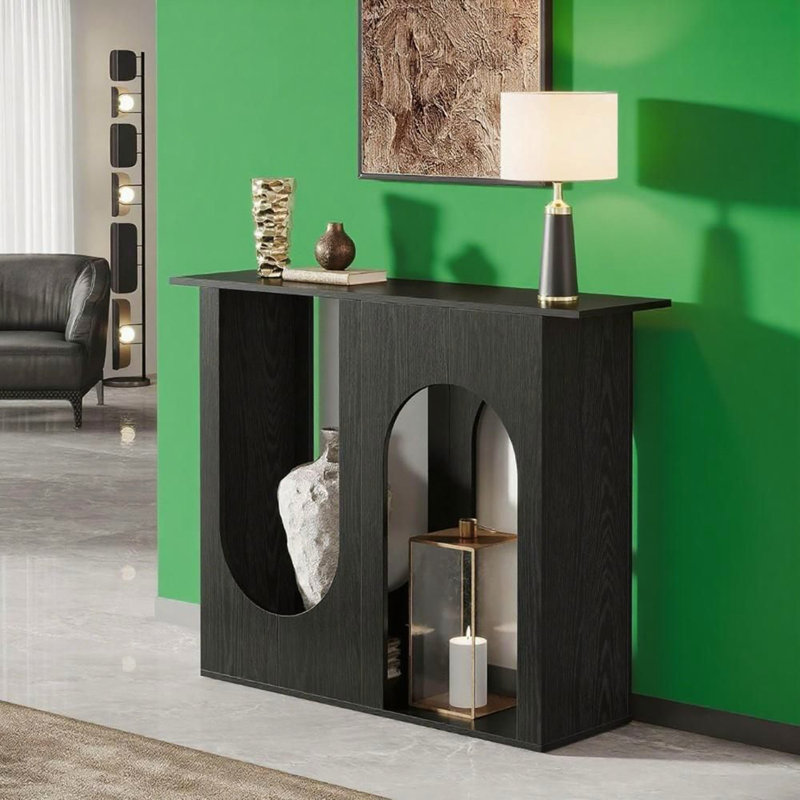 Elegant Arched Console Table with Durable Construction and Versatile Design for Entryways and Hallways