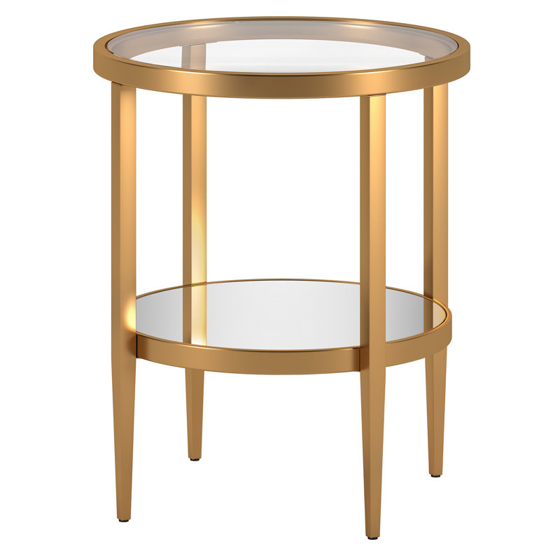Hera Glass Top End Table