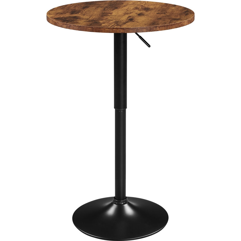 36" H Adjustable Swivel Pub Round Table