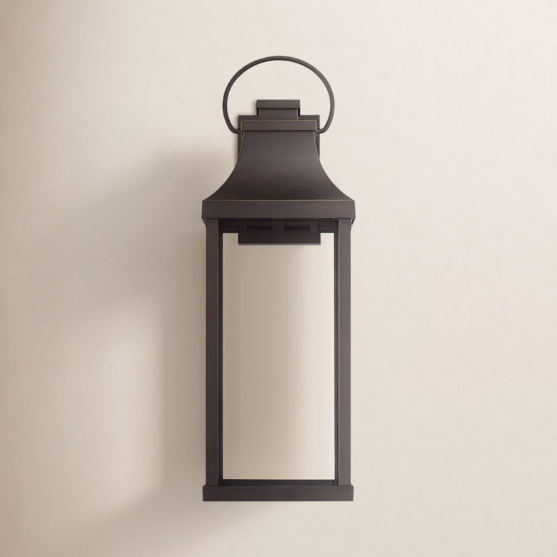 Parker Outdoor 1-Light Night Sky Small Wall Lantern With Clear Glass